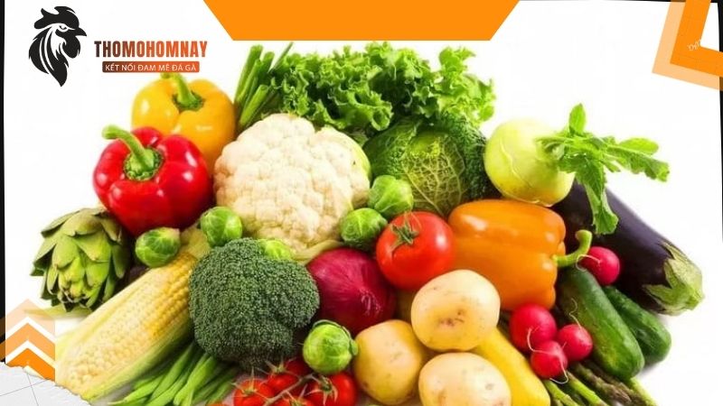 Bổ xung rau xanh cho chiến kê phát triển bình thường
